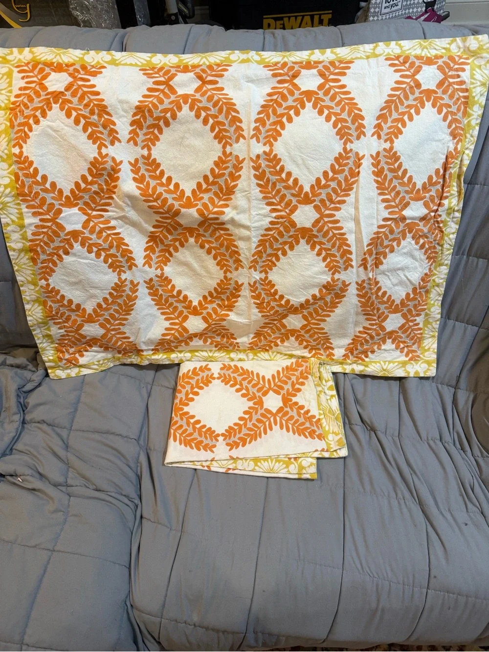 Orange Leaf Pattern pillow shams Urban Outfitters … Magical Thinking is brand